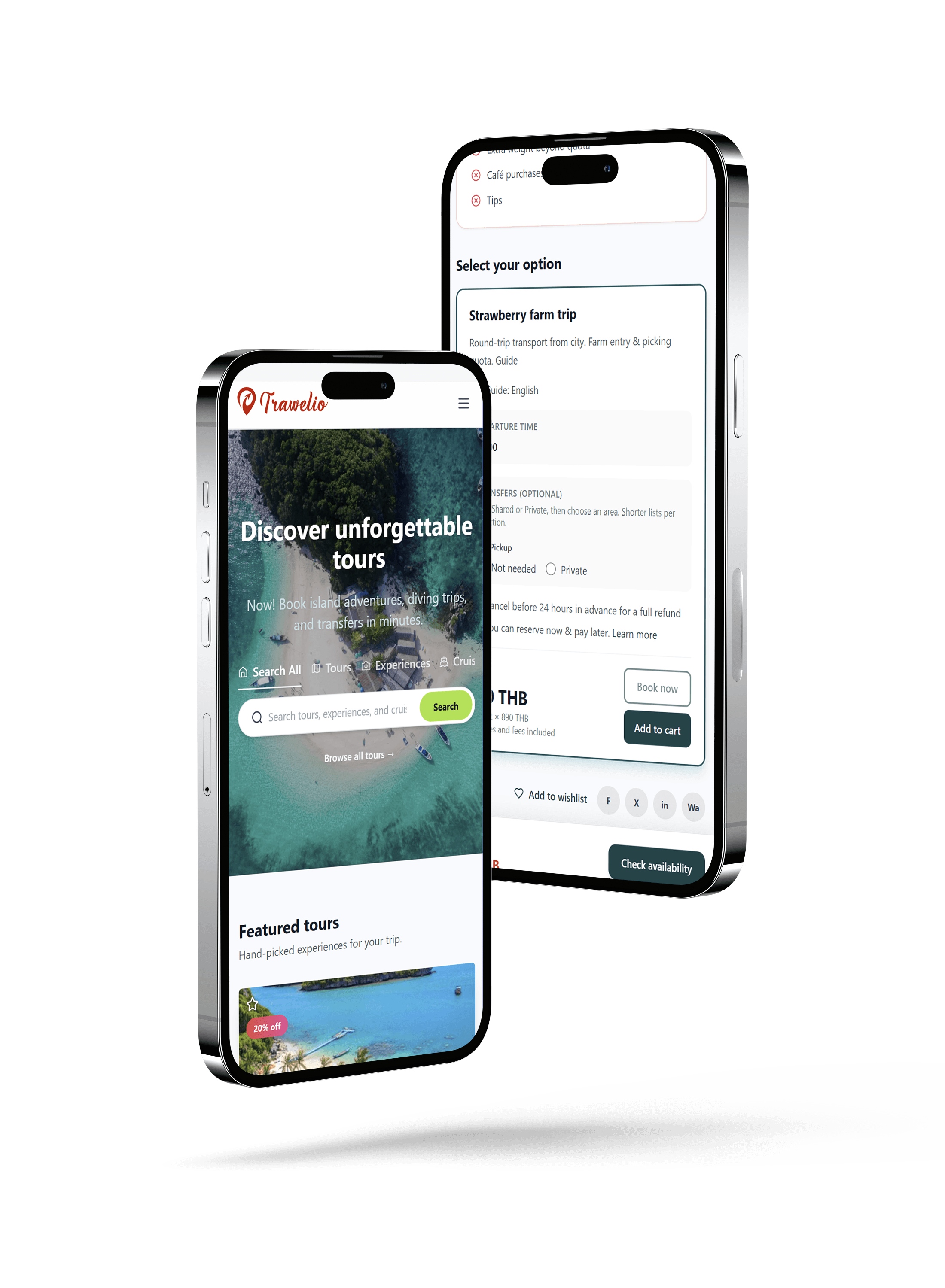 Trawelio mobile app for tour agents and customers